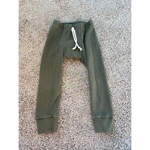 Handmade 2t green ribbed pants